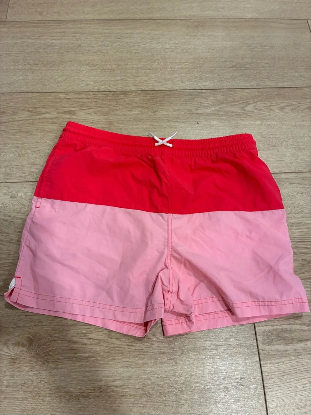 Beaufort Bonnet Co. Boys Tortola Swim Trunks Pink Red Size 14